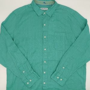Tommy Bahama Costa Sera 100% Linen Button Front